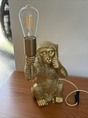 Homegoods Gold Viral Monkey Lamp